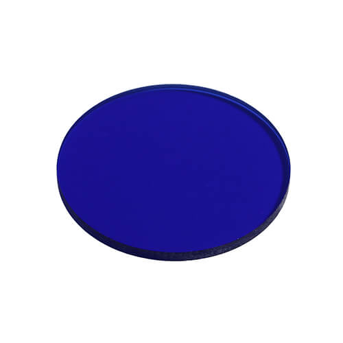 dark blue glass light filter for food display (LF-002)