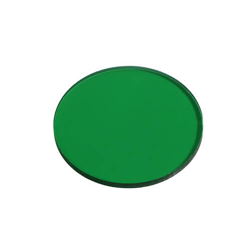 green color glass light filter for museum lighting (LF-006)
