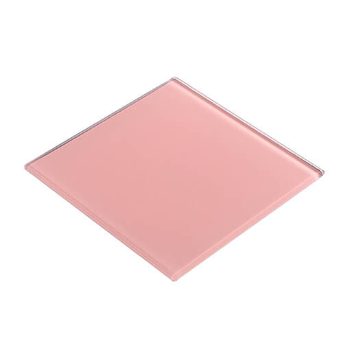 pink tempered glass surface for lighting (SP-004)