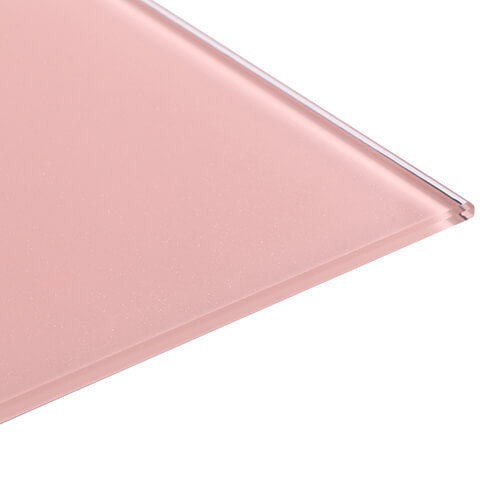 pink tempered soda lime glass cover for home electronics (SP-004)