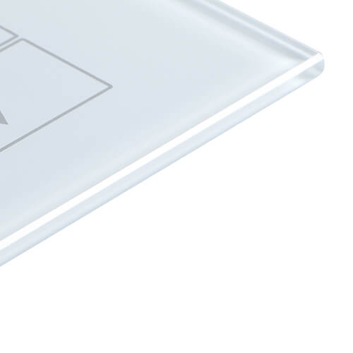 tempered glass faceplate for smart controller with silkscreen printing (TP-011)