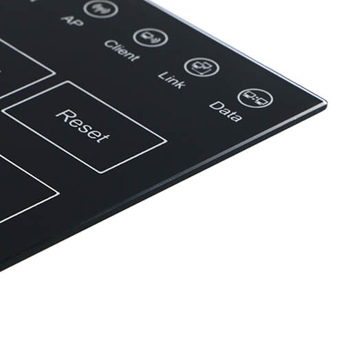 tempered glass faceplate for wifi touch control with silkscreen printing (TP-003)