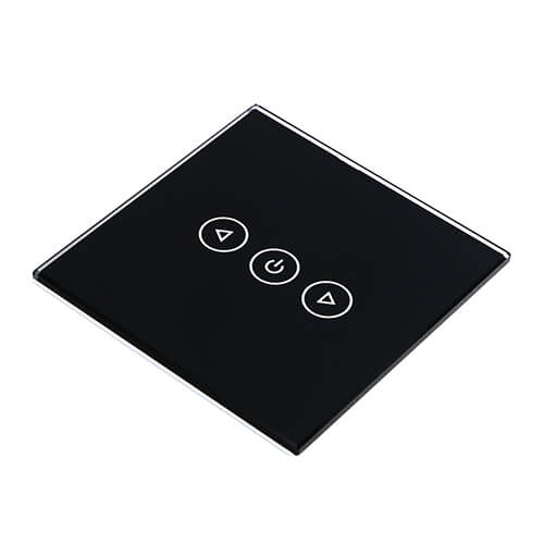 tempered glass front-panel for smart controller with silkscreen printing (TP-007)