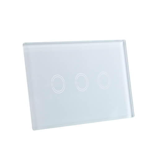 tempered glass front-panel for smart switch with silkscreen printing (TP-001)