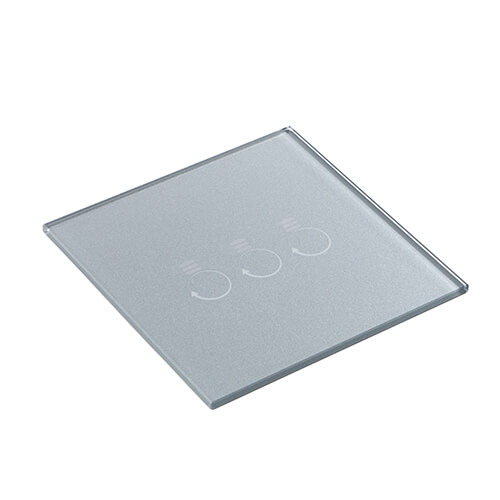 tempered glass panel for touch switch with silkscreen printing (TP-006)