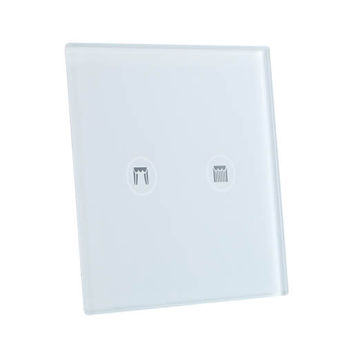 tempered glass surface for curtain controller with silkscreen printing (TP-004)