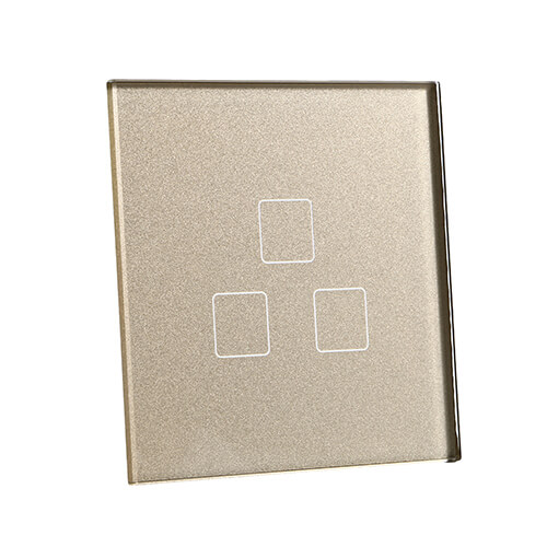 tempered glass surface for touch light switch with silkscreen printing (TP-002)
