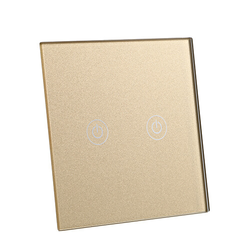 tempered glass surface for touch light switch with silkscreen printing (TP-008)