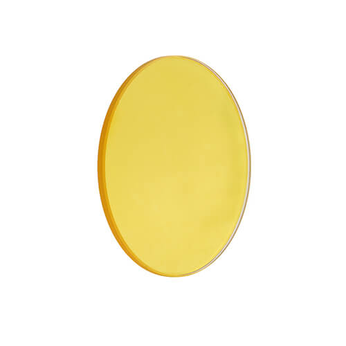 yellow colored glass light filter for clothes display (LF-001)