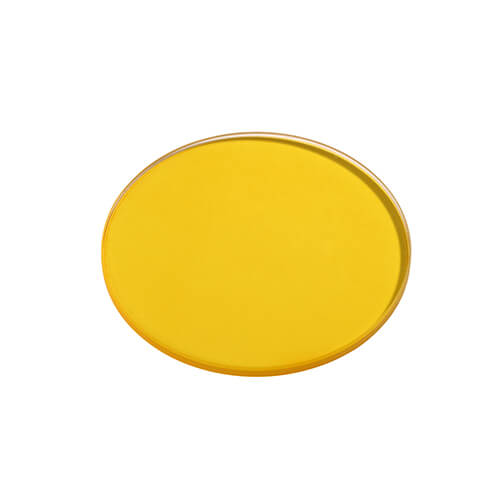 yellow glass light filter for for signal lighting (LF-001)