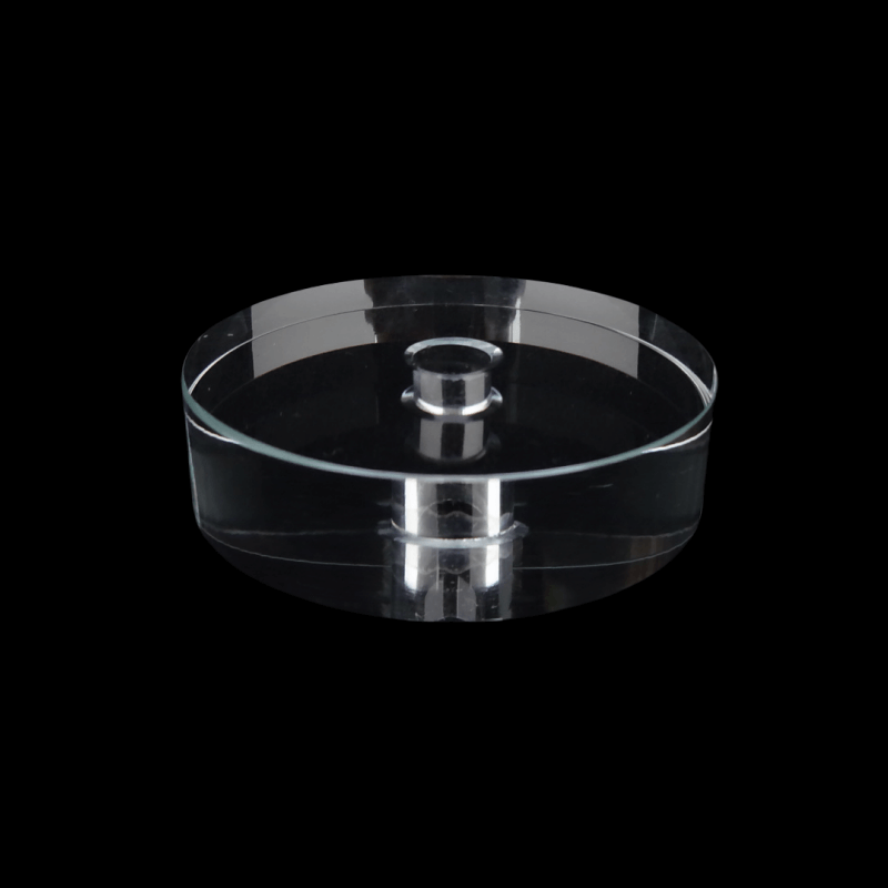D45 x T12mm low iron glass disc with polished edge and hole_3