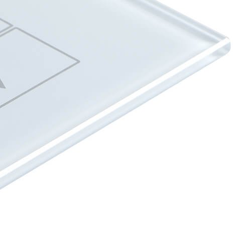 tempered glass faceplate for smart controller with silkscreen printing (TP-011)