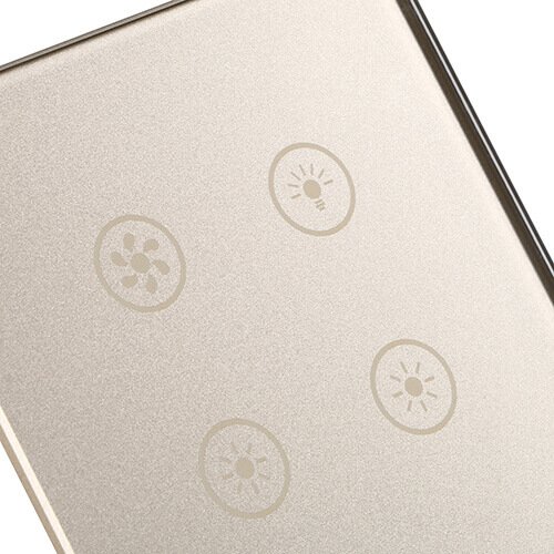 tempered glass panel for bath heater touch switch with silkscreen printing (TP-010)