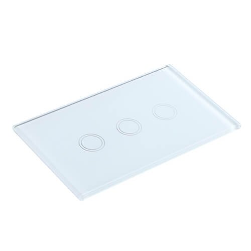 tempered glass surface for touch light switch with silkscreen printing (TP-001)